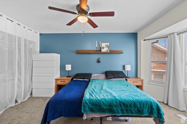 6097 S Azure Meadow Dr, Taylorsville, UT 84129 - bedroom with carpet and ceiling fan