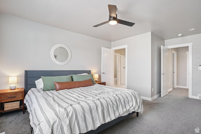 1123 W Osprey Dr, Stansbury Park, UT 84074 - carpeted bedroom featuring baseboards and ceiling fan