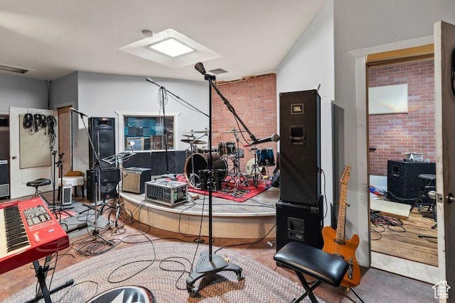 195 S 200 E, Monroe, UT 84754 - workout room featuring brick wall
