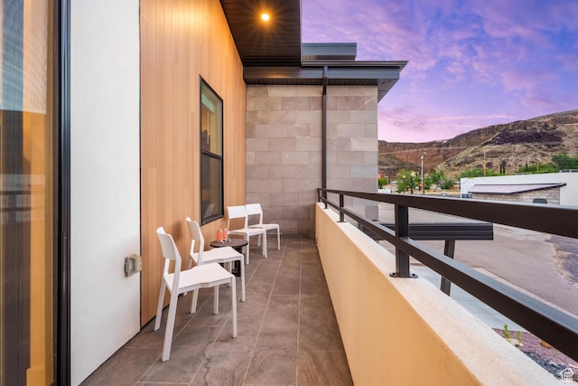 306 E 500 N Unit 34, Hurricane, UT 84737 - balcony at dusk with a mountain view