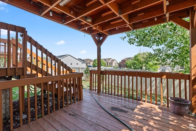 6286 W Anders Ridge Way S, West Valley City, UT 84128 - deck with stairs and a residential view