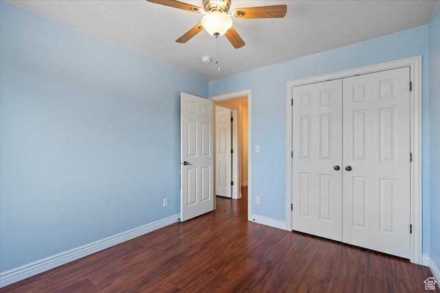 6286 W Anders Ridge Way S, West Valley City, UT 84128 - unfurnished bedroom with wood finished floors, baseboards, and a closet