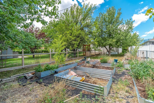 10453 S 2775th St W, South Jordan, UT 84095 - view of yard with a vegetable garden