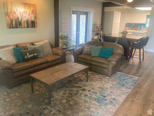 3480 S 4000th Rd W, Delta, UT 84624 - living area featuring wood finished floors