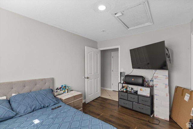 3093 S 1600 W, Nibley, UT 84321 - bedroom featuring attic access and wood finished floors