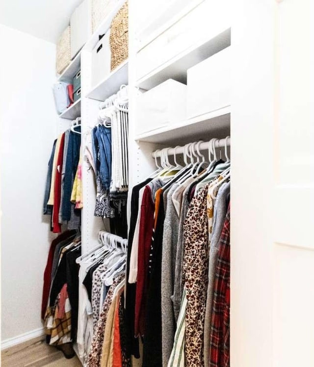 241 N Vine St Unit 1E, Salt Lake City, UT 84103 - spacious closet featuring wood finished floors