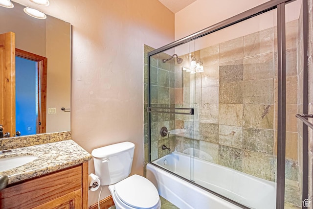 1273 W Lime Canyon Way, Midway, UT 84049 - full bath with vanity, toilet, and bath / shower combo with glass door