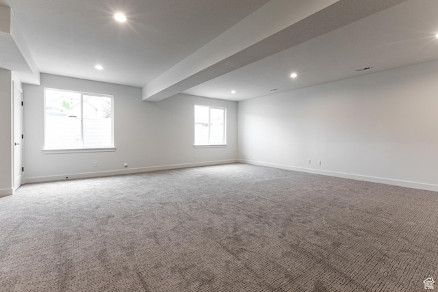 1792 N Siena Cir Unit 13, Pleasant Grove, UT 84062 - carpeted empty room featuring baseboards and recessed lighting