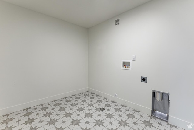 1792 N Siena Cir Unit 13, Pleasant Grove, UT 84062 - laundry room with light flooring, hookup for an electric dryer, hookup for a washing machine, and baseboards