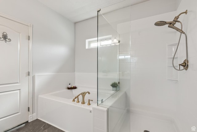 114 E Canterwood Dr, Washington, UT 84780 - full bathroom with a tile shower and a garden tub