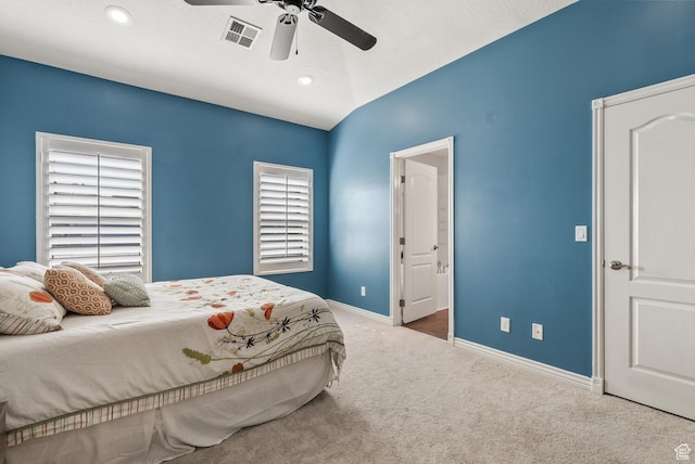 114 E Canterwood Dr, Washington, UT 84780 - carpeted bedroom featuring baseboards, a ceiling fan, and recessed lighting