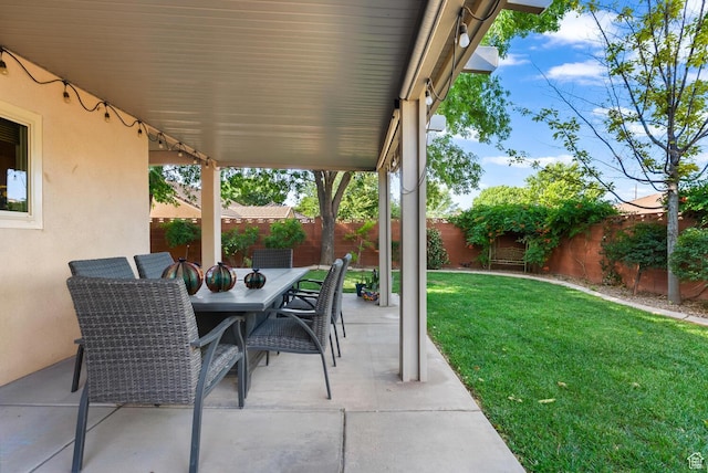 114 E Canterwood Dr, Washington, UT 84780 - view of patio / terrace featuring outdoor dining area