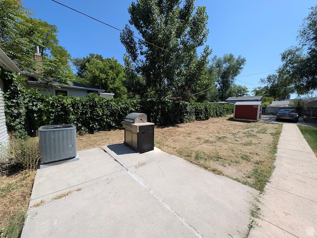 459 S Goshen St, Salt Lake City, UT 84104 - view of patio / terrace with central AC unit