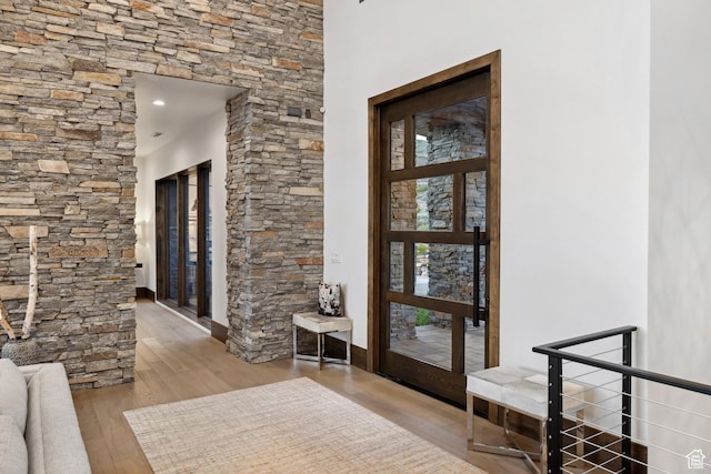 1703 N Chimney Rock Rd Unit 532, Heber City, UT 84032 - foyer entrance with wood finished floors