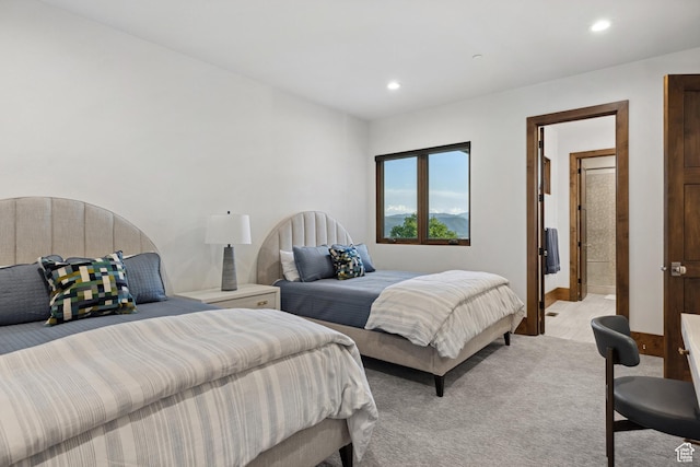 1703 N Chimney Rock Rd Unit 532, Heber City, UT 84032 - bedroom with recessed lighting and light carpet