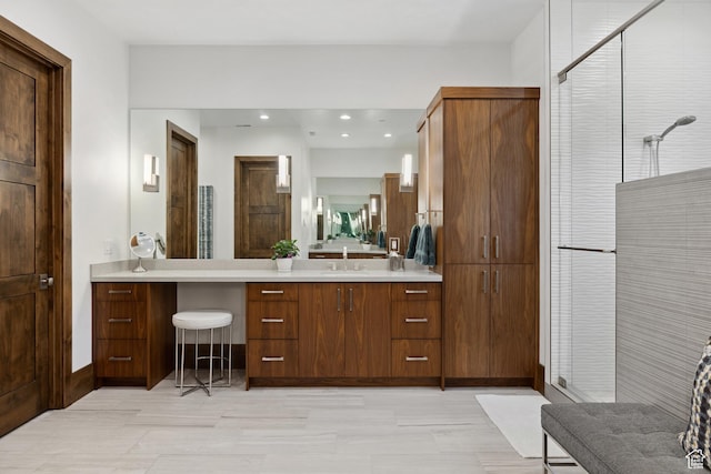 1703 N Chimney Rock Rd Unit 532, Heber City, UT 84032 - full bathroom featuring vanity and a stall shower