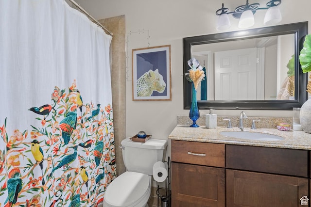 2692 S Grand Oak Cir E, Bountiful, UT 84010 - full bath featuring vanity, toilet, and a shower with shower curtain
