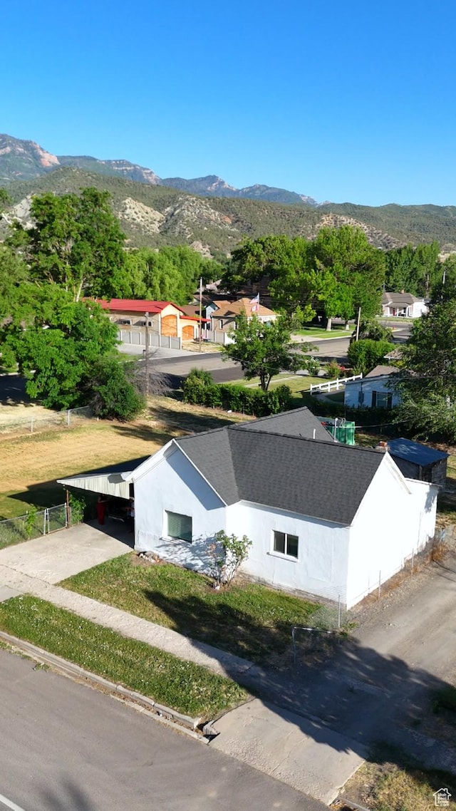 188 E 100 N, Nephi, UT 84648 - aerial view of property and surrounding area featuring a mountainous background