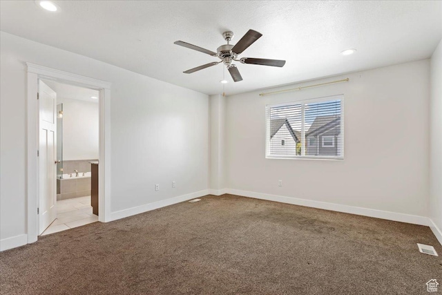 290 N 100 W, Morgan, UT 84050 - spare room with carpet floors, ceiling fan, baseboards, and recessed lighting