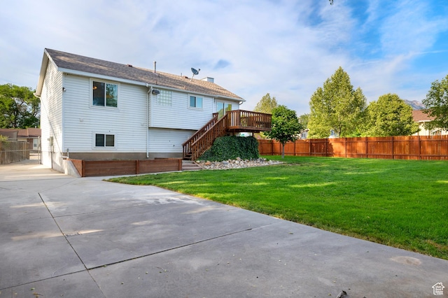 1022 E Lafayette St S, Sandy, UT 84094 - rear view of property featuring stairway and a deck