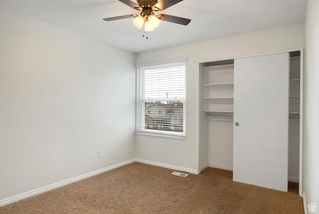 1022 E Lafayette St S, Sandy, UT 84094 - unfurnished bedroom featuring carpet floors, a closet, baseboards, and ceiling fan