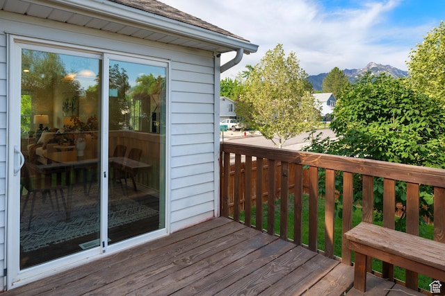 1022 E Lafayette St S, Sandy, UT 84094 - deck with a mountain view