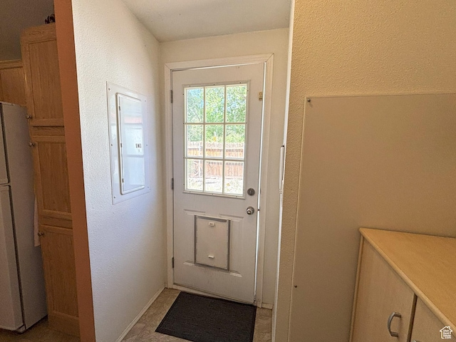 380 Portal Vista Loop, Moab, UT 84532 - doorway featuring electric panel and a textured wall