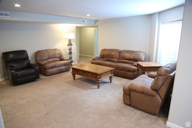 760 E Corner Ridge Dr, Draper, UT 84020 - living room featuring carpet floors, recessed lighting, and baseboards