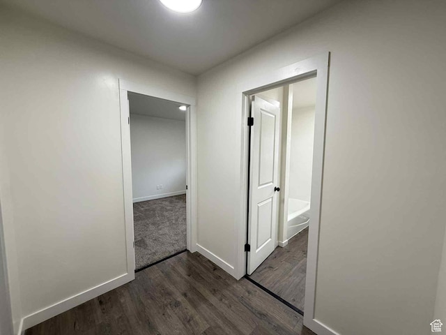 1698 Kenilworth Rd, Helper, UT 84526 - hall with dark wood finished floors and baseboards