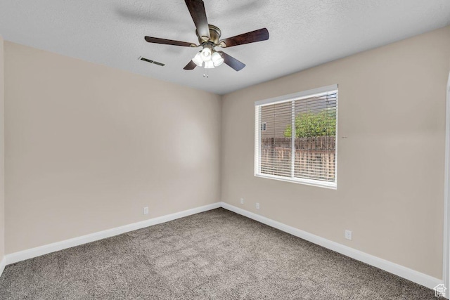 40 W Pecan Ln, Leeds, UT 84746 - carpeted empty room featuring baseboards, a ceiling fan, and a textured ceiling