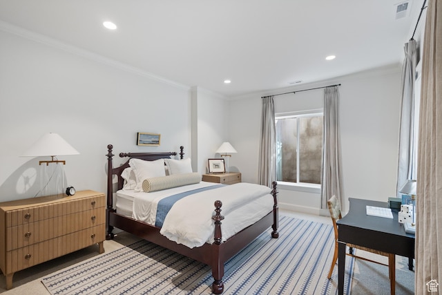 1449 Annie Cir N, Alpine, UT 84004 - bedroom with crown molding, recessed lighting, and baseboards