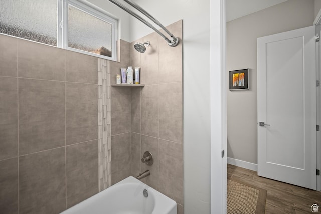 97 S 495 W, Ivins, UT 84738 - full bath featuring wood finished floors, shower / tub combination, and baseboards