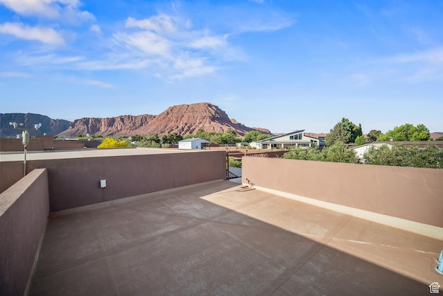 97 S 495 W, Ivins, UT 84738 - view of patio with a mountain view and a gate