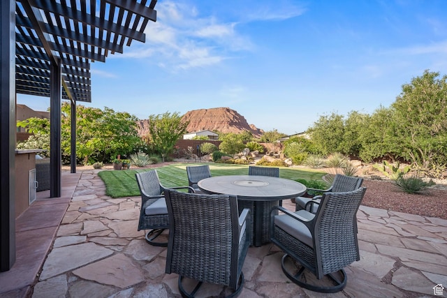 97 S 495 W, Ivins, UT 84738 - view of patio with a pergola and outdoor dining space
