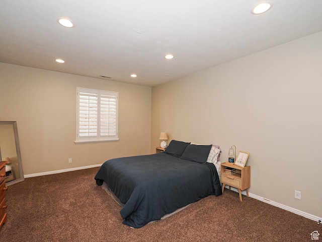 12687 S Verona Creek Way W, Riverton, UT 84065 - carpeted bedroom featuring recessed lighting and baseboards