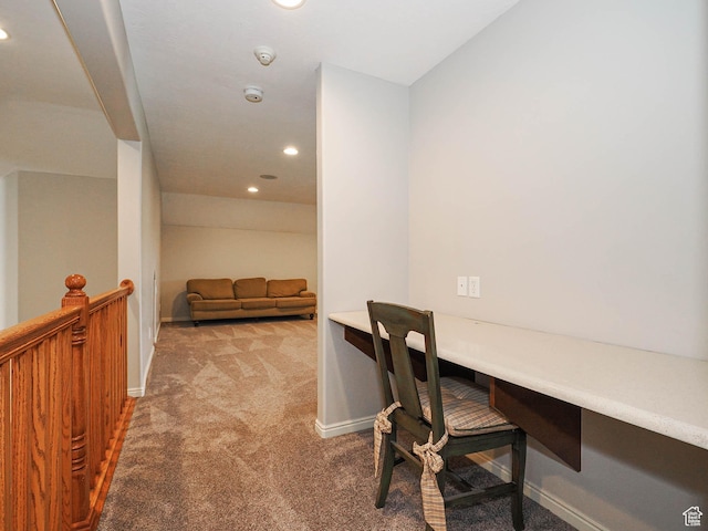 12687 S Verona Creek Way W, Riverton, UT 84065 - office featuring carpet floors, baseboards, and recessed lighting