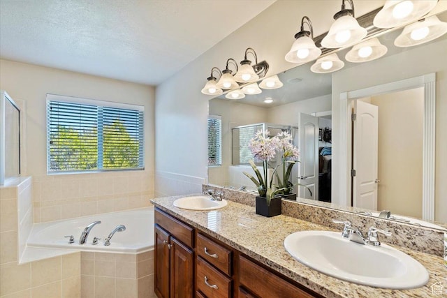 5264 S 6150 W, Hooper, UT 84315 - full bath with a garden tub, double vanity, and a stall shower