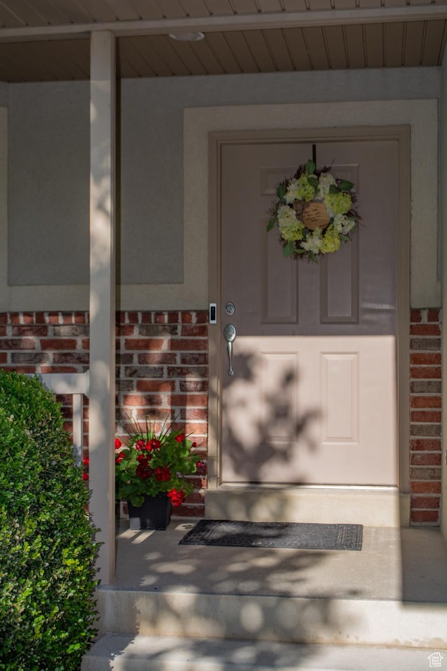 5264 S 6150 W, Hooper, UT 84315 - entrance to property featuring brick siding