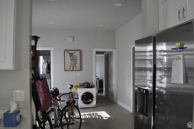 331 E Hampton Ave S, Salt Lake City, UT 84111 - laundry area featuring wood finished floors and baseboards