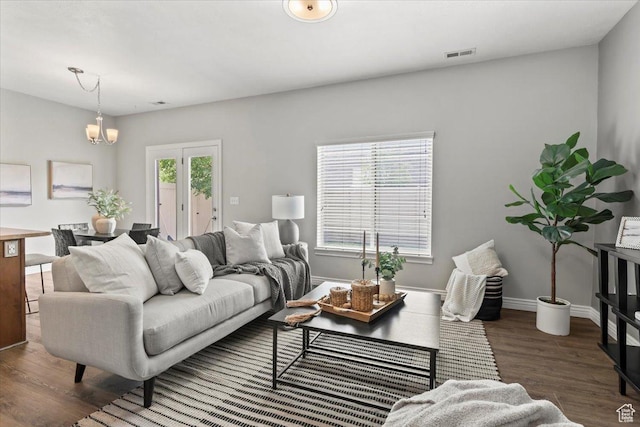 1853 W 2300 S, Woods Cross, UT 84087 - living room featuring wood finished floors and baseboards