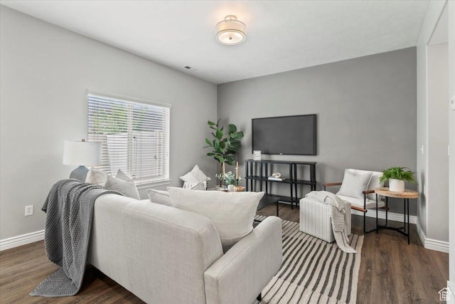 1853 W 2300 S, Woods Cross, UT 84087 - living room with baseboards and wood finished floors