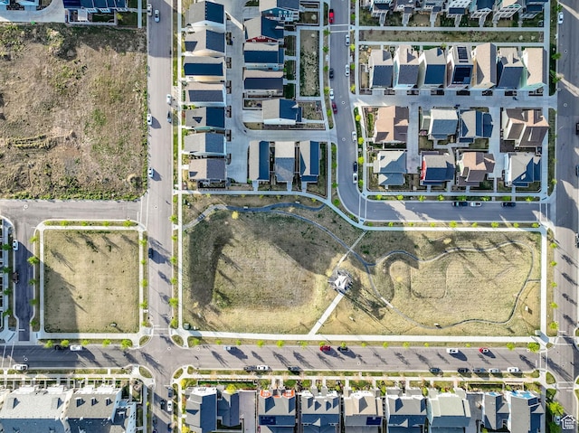10777 S Lamond Dr W, South Jordan, UT 84009 - aerial perspective of suburban area featuring property parcel outlined
