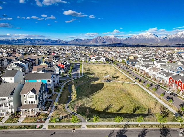 10777 S Lamond Dr W, South Jordan, UT 84009 - aerial view of residential area with a mountain backdrop