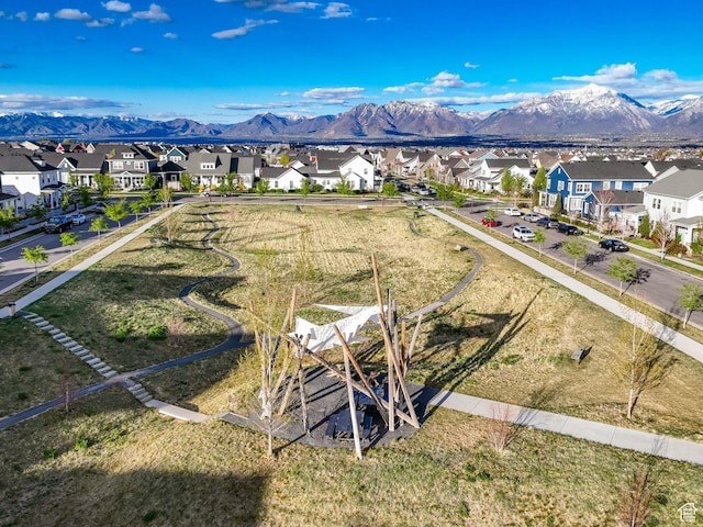 10777 S Lamond Dr W, South Jordan, UT 84009 - aerial perspective of suburban area with a mountain backdrop