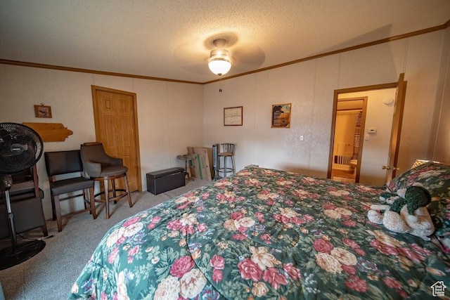 1700 W 2250 N, Helper, UT 84526 - carpeted bedroom with crown molding and a textured ceiling