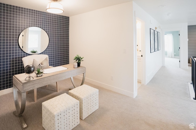 866 S 320 E Unit 168, Spanish Fork, UT 84660 - office area with light carpet, baseboards, and plenty of natural light