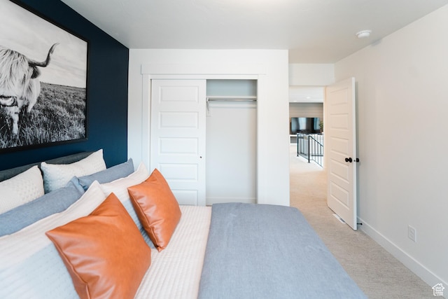 866 S 320 E Unit 168, Spanish Fork, UT 84660 - bedroom with carpet floors, a closet, and baseboards