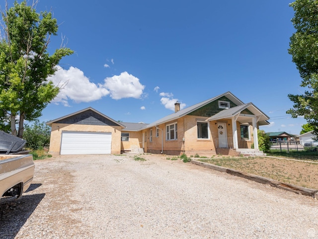 97 N 400 W, Aurora, UT 84620 - single story home featuring driveway, a chimney, and an attached garage