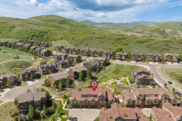 13597 N Hillclimb Ln, Kamas, UT 84036 - aerial view of property's location featuring nearby suburban area and a mountain backdrop