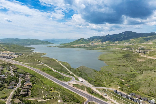 13597 N Hillclimb Ln, Kamas, UT 84036 - bird's eye view of a water and mountain view